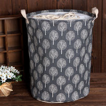 Special large cotton and linen storage bucket waterproof and dustproof storage bucket toy storage basket bundle mouth dirty clothes bucket dirty clothes basket