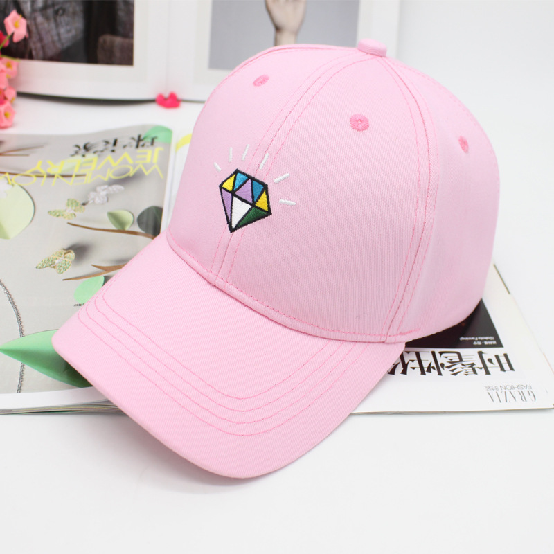 2016 New Korean Fashion Diamond Baseball Cap Hip Hop Cap Ladies Summer Shade Cap Factory Direct Sales details Picture