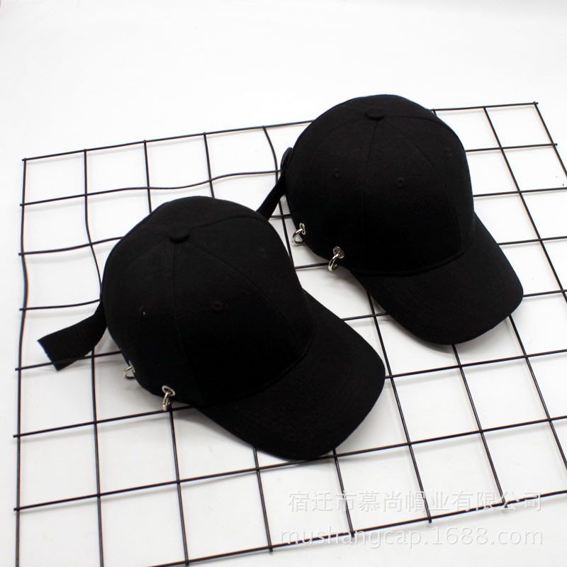 Korean Punk Hat Female Summer Personality Harajuku Trend Hoops Hip Hop Curvy Cap Baseball Cap Male Korean Version details Picture