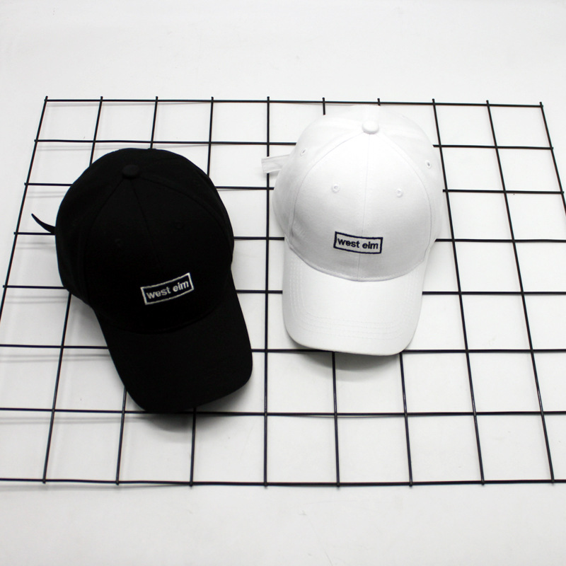 Summer Hat Female Korean Version Of Summer Fashion Letters West Embroidered Baseball Cap Student Summer Visor Cap Cap details Picture