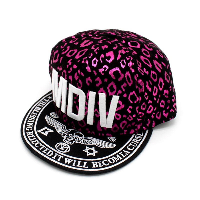 Korean Mdiv Letter Flat Rim Hip Hop Cap Lip Print Baseball Cap Small Lip Lovers Flat Rim Cap Autumn details Picture
