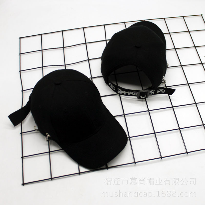 Korean Punk Hat Female Summer Personality Harajuku Trend Hoops Hip Hop Curvy Cap Baseball Cap Male Korean Version Specification drawing