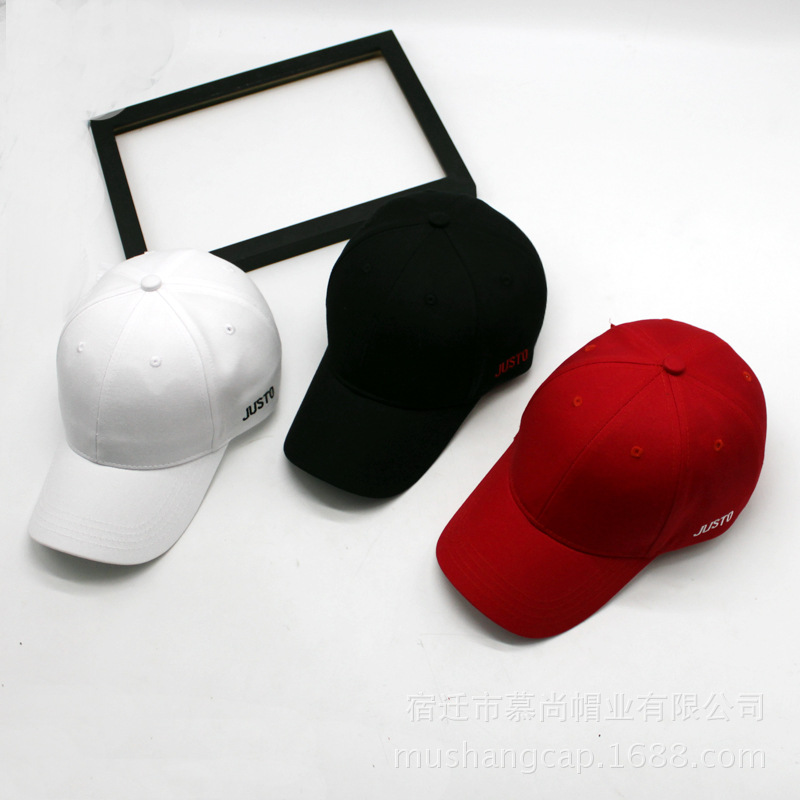 Hat Female Korean Baseball Cap Spring And Autumn New English Embroidery Cap Iron Ring Hip Hop Hat Male Couple Visor Hat