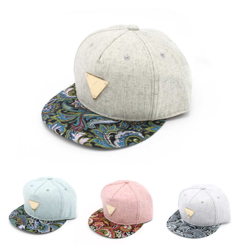 South Korea Hat New Woolen Cashew Flower Hip Hop Hat H Series Hip Hop Baseball Hat Q-0055 Cotton Men And Women