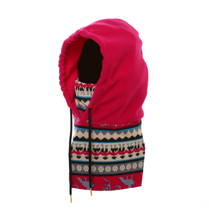 Foreign Trade Autumn And Winter New Outdoor Riding Windproof Mask Masked Fleece Hat Two-Piece Set Of Fast Sell Supply Wholesale details Picture