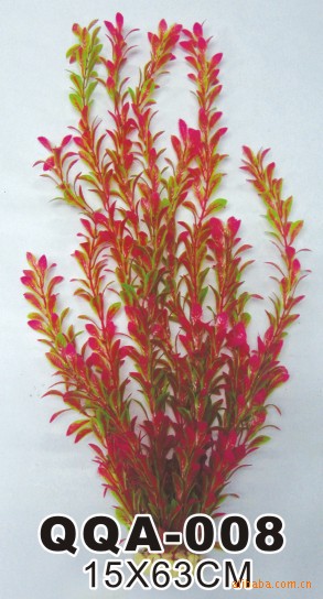 Aquarium, fish tank, landscape simulation, artificial water plants, plastic water plants, fish box, green plant decoration details Picture