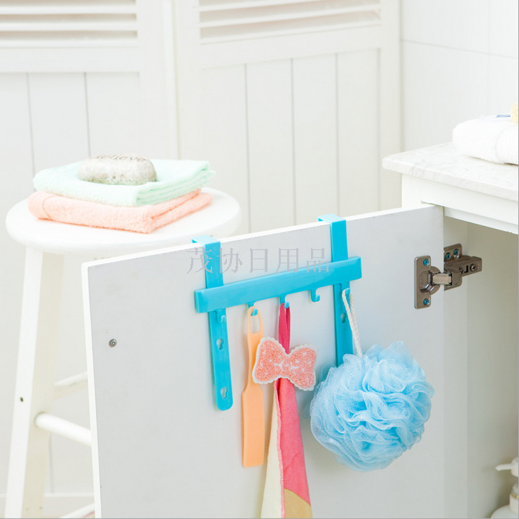Kitchen door shelf household kitchen door hook can lift kitchen door without staple kitchen hook