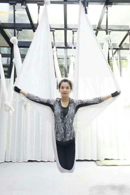 刘涛同款瑜伽吊床 空中瑜伽 弹力吊床 明星同款厂家直销