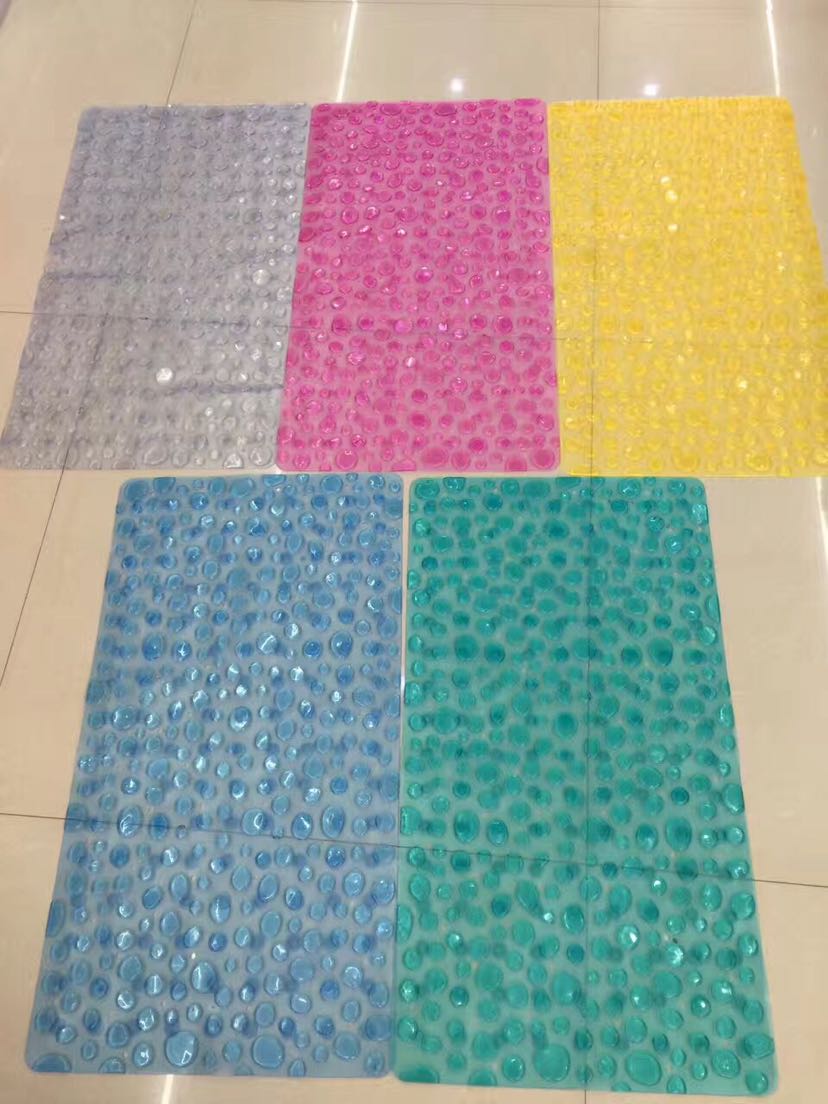 大号立体石头浴室防滑垫可平接垫子45x80淋浴房防滑垫