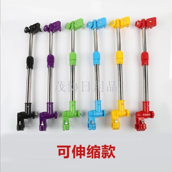 多功能撑伞架不锈钢自行车伞架 电动车遮阳雨伞架 万能雨伞支架