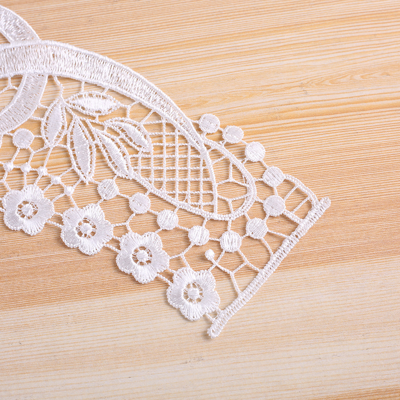 Water-soluble lace, lace embroidery, collar flowers, polyester corsages, clothing accessories, lace accessories Specification image