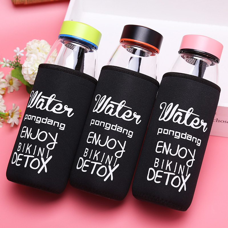 Manufacturers direct large capacity glasses with a set of colored buffalo cups portable outdoor filtration car water cups for men and women