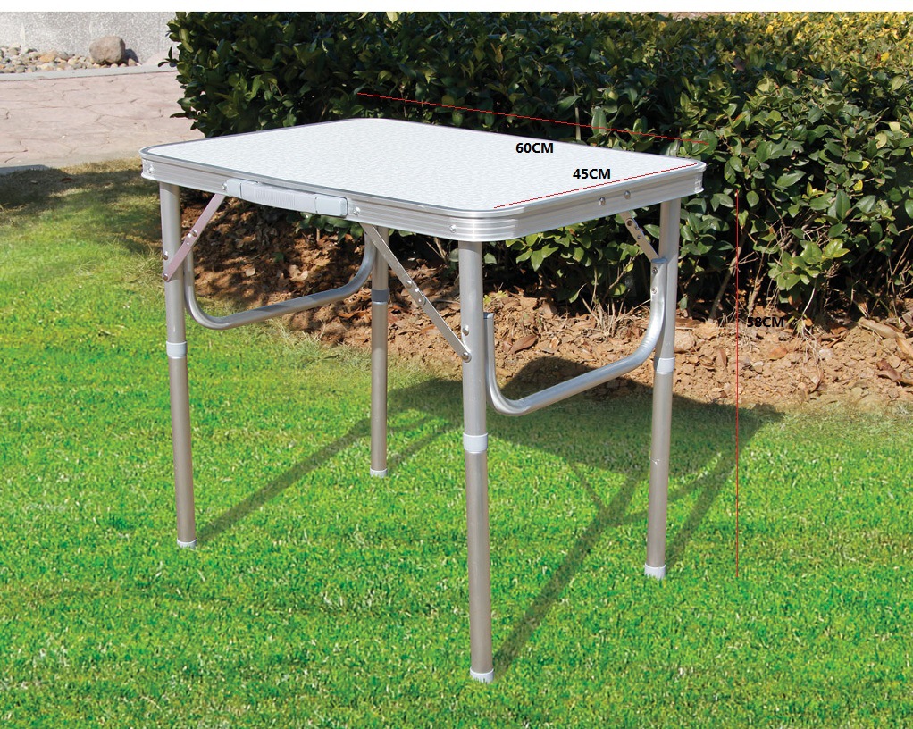 We supply outdoor folding tables, portable aluminum alloy folding picnic tables, aluminum roll tables, and aluminum tables with backpacks included details Picture