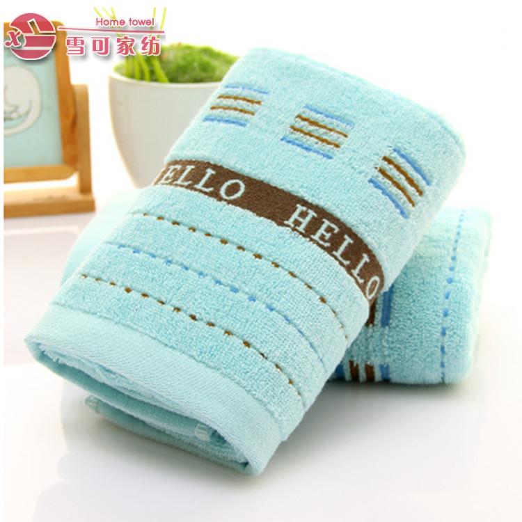 Wholesale all-cotton fashionable gifts, checkered plain thickened face towels, customized advertising LOGO Application Scenario