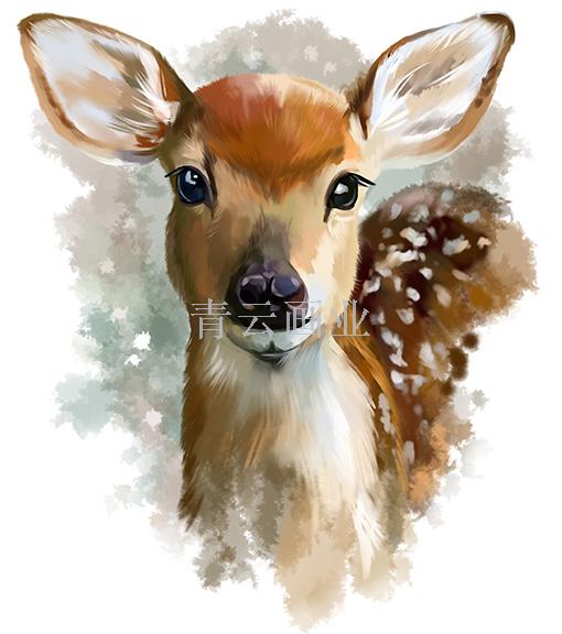 Animal decorative painting, watercolor animal painting