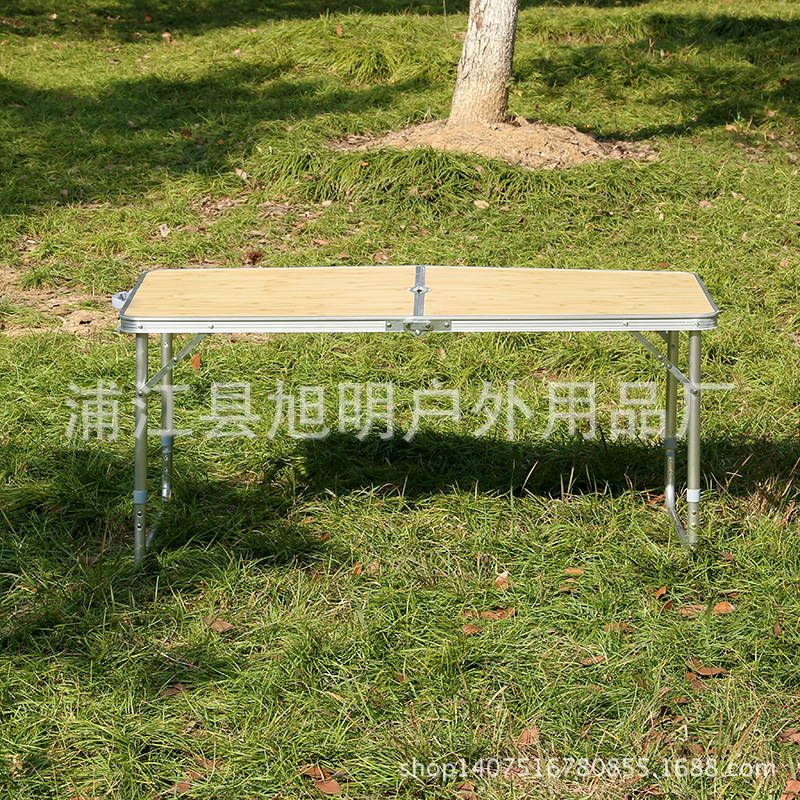 厂家批发户外野营便携式铝合金折叠桌子户外野餐桌铝合金摆摊桌