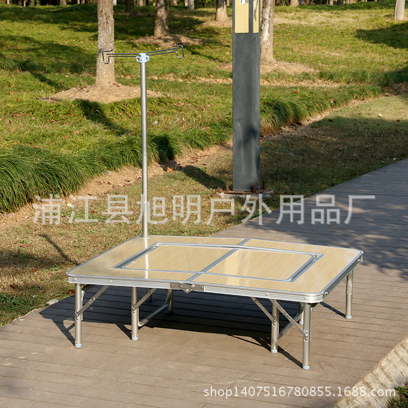 厂家直销便携式铝合金折叠桌 户外桌椅 摆摊桌 休闲野餐桌
