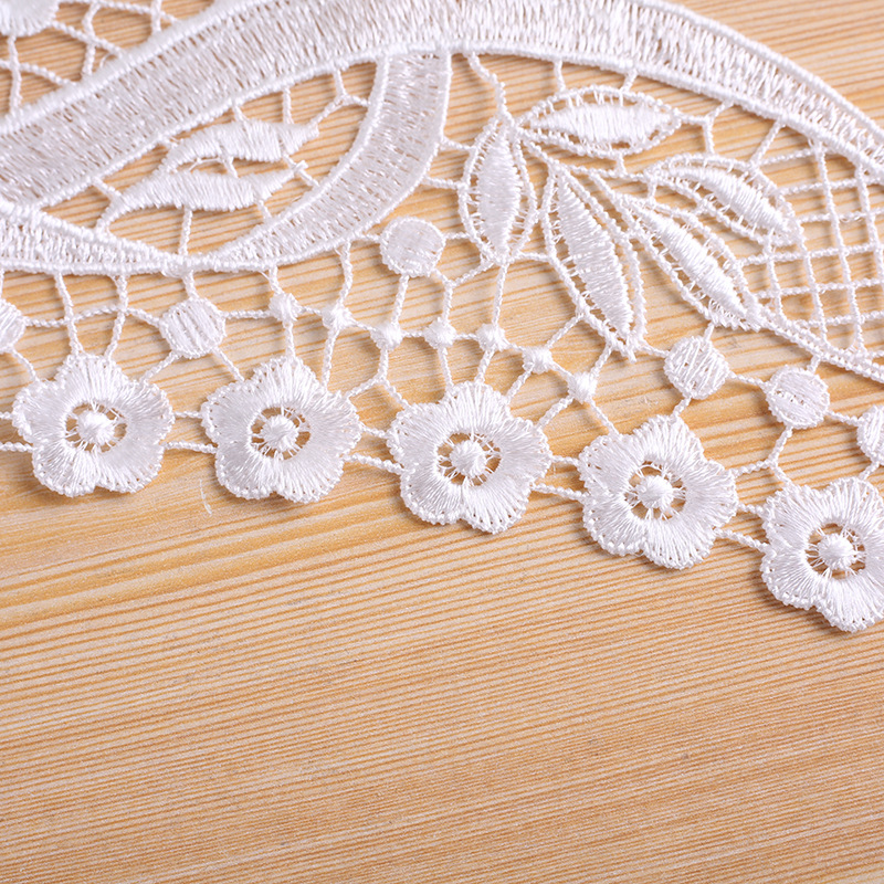 Water-soluble lace, lace embroidery, collar flowers, polyester corsages, clothing accessories, lace accessories Application Scenario