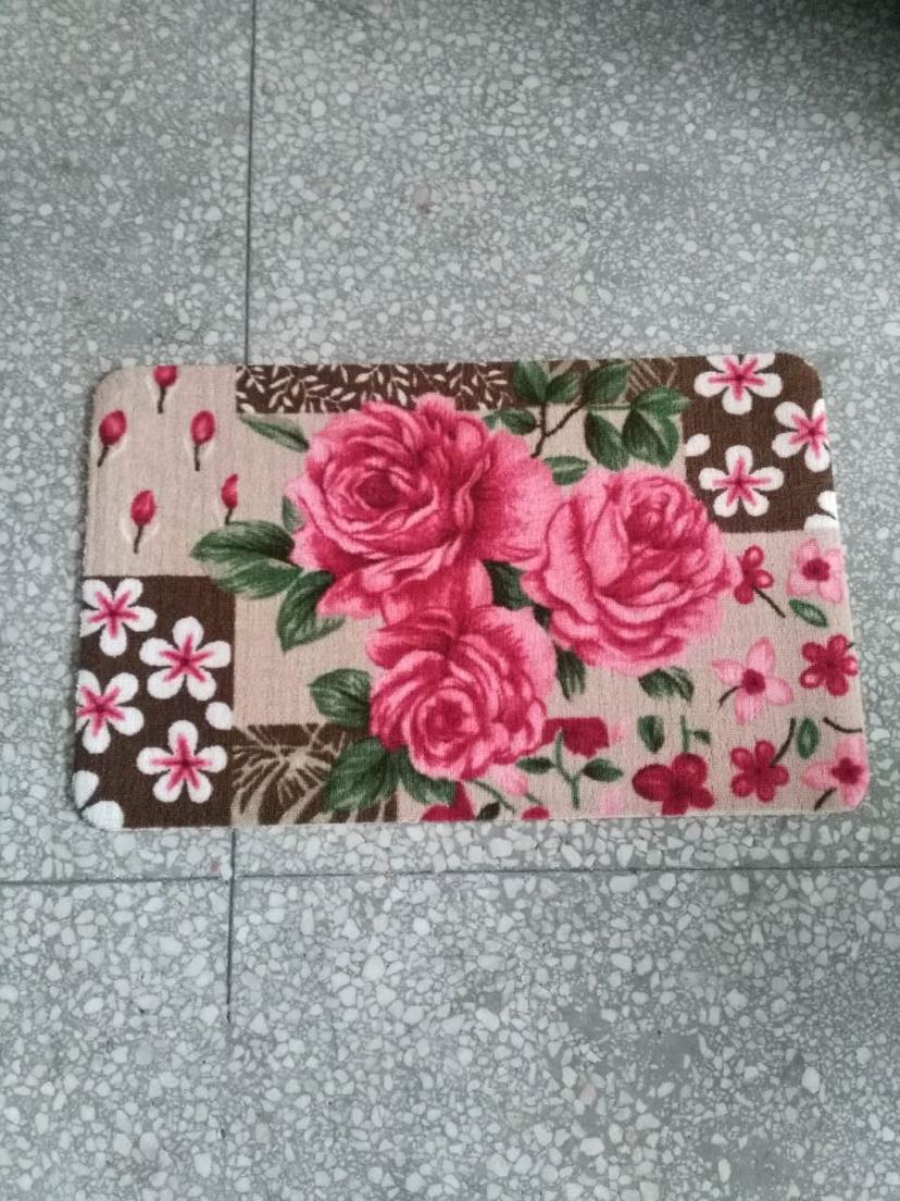 圈绒印花三朵玫瑰花，豹纹，石头，78x118产品图