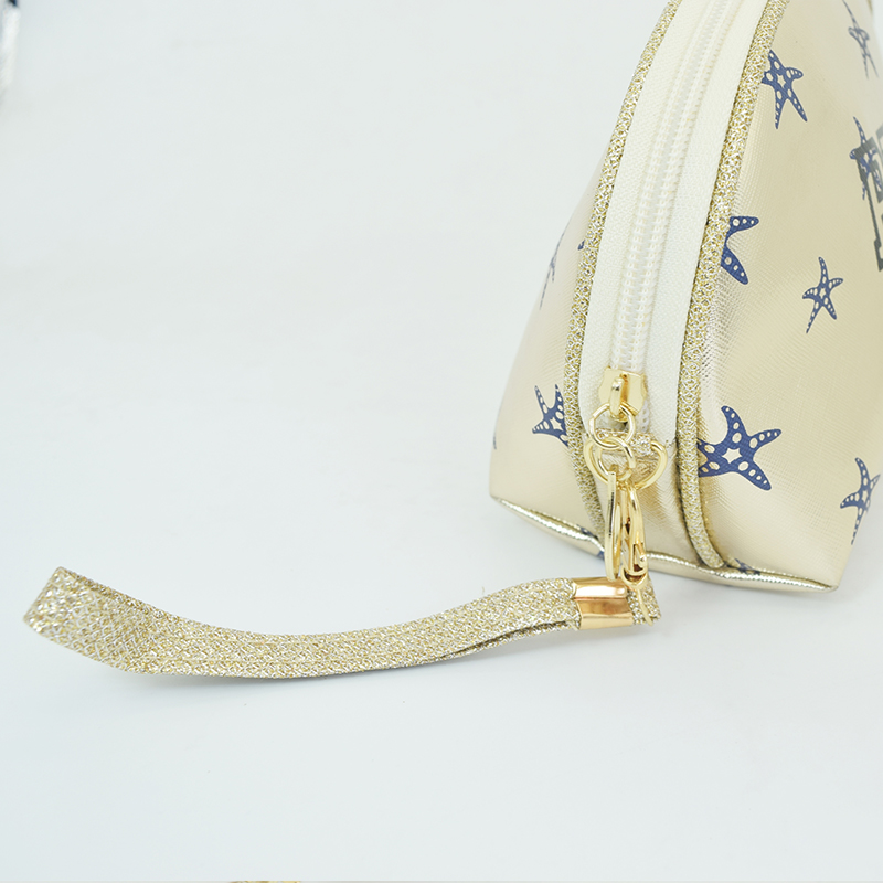 New Starfish shell bag Women's fashionable makeup bag, makeup bag, toiletry bag, clutch bag and storage bag Specification image