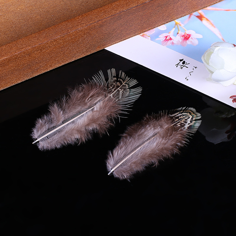 天然色绿眉羽毛 舞台演出野鸡毛装饰品 婚庆道具纺织羽绒批发