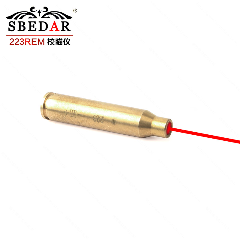 全铜子弹归零器223REM红激光校准仪细节图