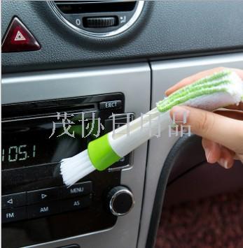 1339 汽车空调出风口清洁刷子 除尘刷软毛刷双头内饰清洁用产品图