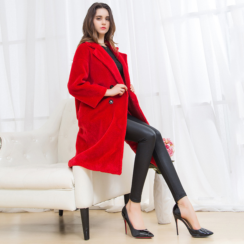 2018 Spring high-waisted leggings, petite pants, thin fleece and fleece long pants, PU diamond leather pants manufacturer wholesale details Picture