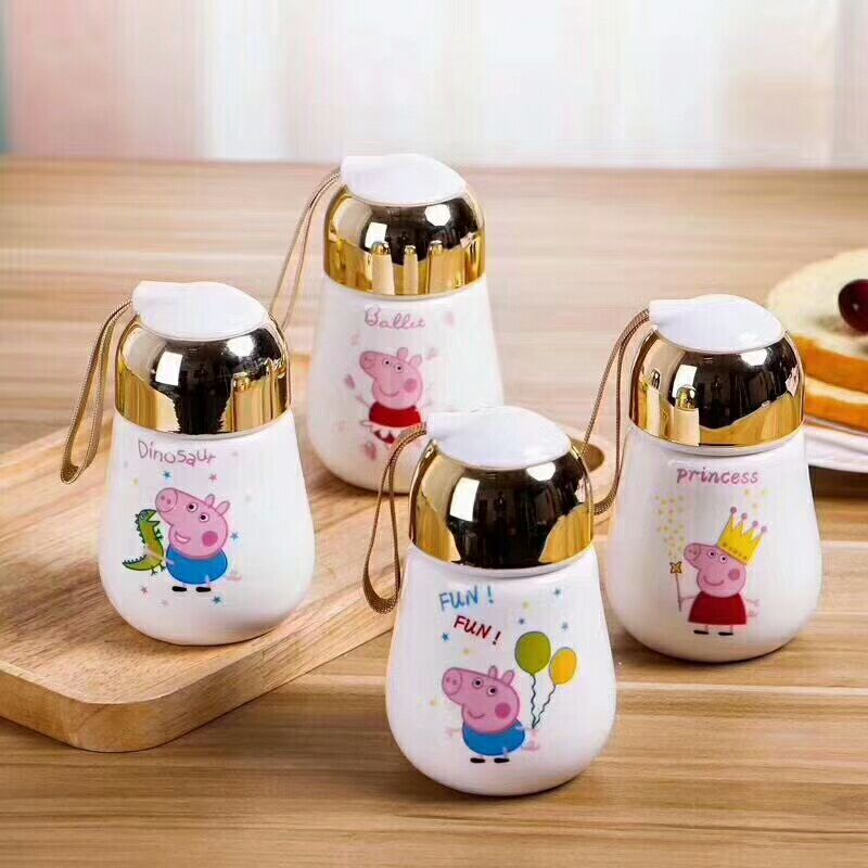 Jun industrial ceramic creative thermos cup bulb water cup big belly coffee cup creative LOGO advertising gifts thumbnail