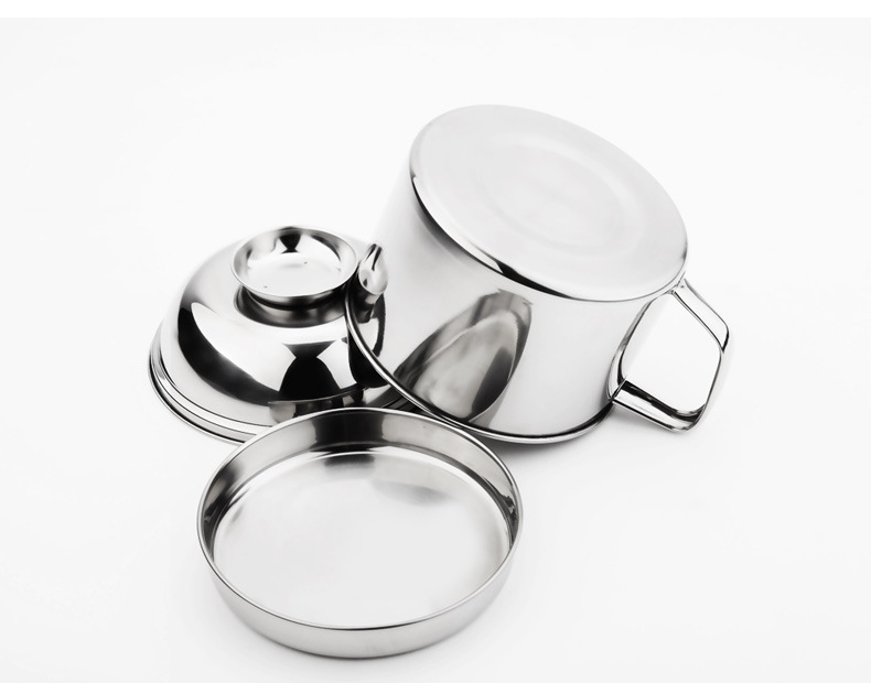 Factory direct sales of stainless steel thickened bowl LIDS, fast food cups, stainless steel tig lunch boxes and bento boxes Specification image