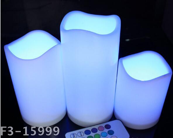 LED蜡烛灯电子蜡烛 婚庆氛围灯彩色蜡烛灯 LED蜡烛小夜灯批发彩灯产品图