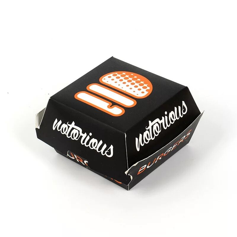 美味汉堡盒 超级鸡腿堡食品外卖打包盒汉堡纸盒定做