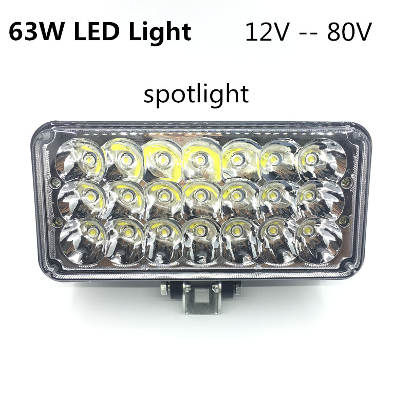 63W high-power LED spotlights for trucks and engineering vehicle searchlights full figure