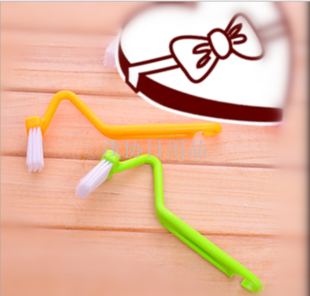 Toilet brush curved handle toilet brush Household bathroom cleaning brush toilet cleaning side dead corner cleaning brush