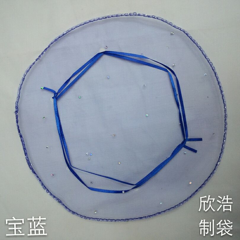 【厂家供应】 35*35婚庆创意糖果袋 圆盘亮片纱袋 厂家直销