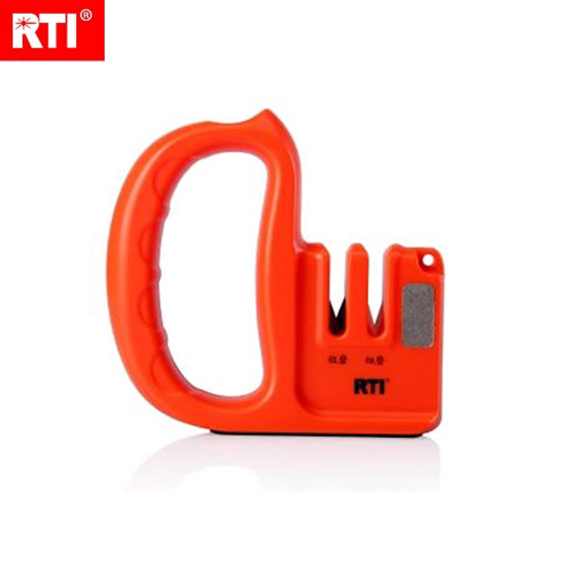 RTI正品钨钢双向磨刀器厨房磨刀器便携磨刀器带粗细磨刀棒精钢沙