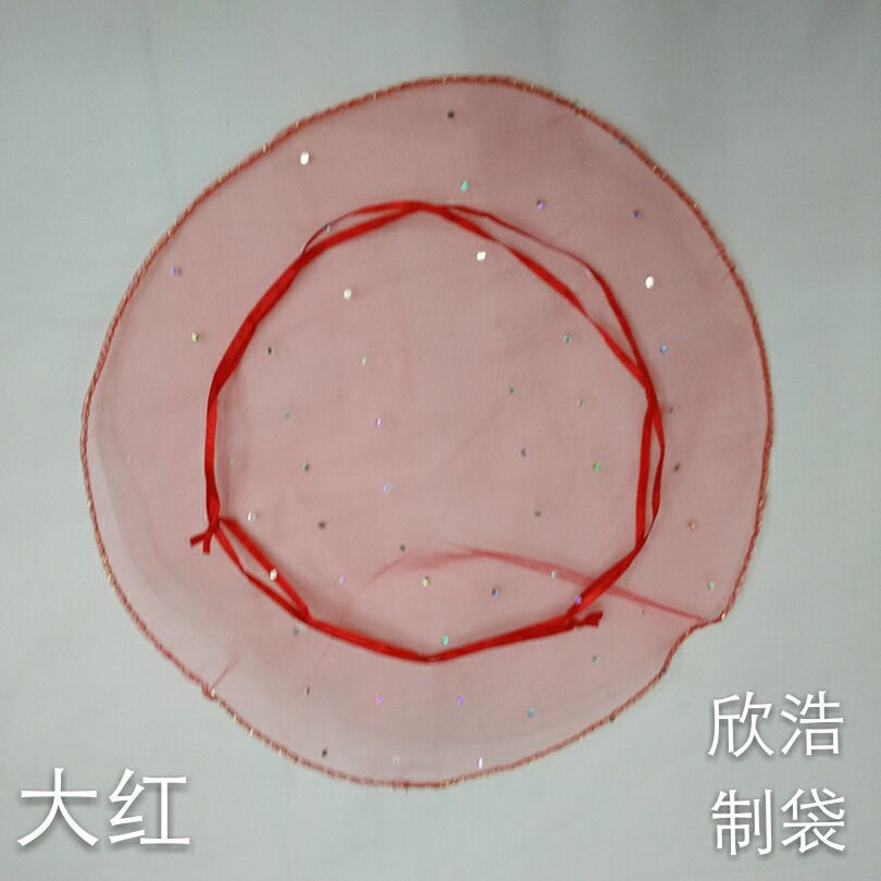 【厂家直销】 26*26圆盘亮点网纱袋批发 结婚喜糖袋 颜色多多