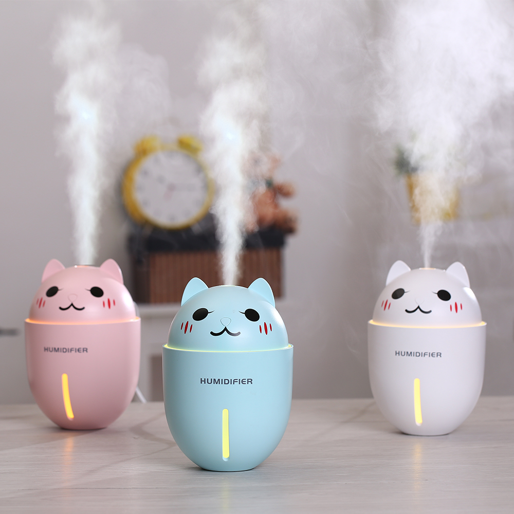 New product: Three-in-one desk lamp, fan, cute pet humidifier, air anti-static and aroma diffuser details Picture