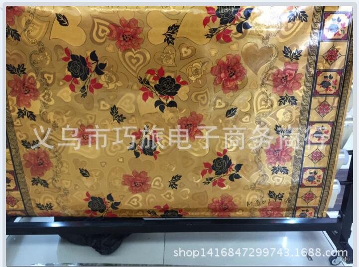 Professional custom-made fashionable PVC printed tablecloths, cold-proof square tablecloth and tablecloth factory direct sales details Picture