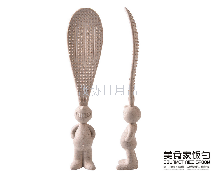 Rice spoons, creative kitchenware, export gifts, Nordic tableware, wheat fiber Application Scenario