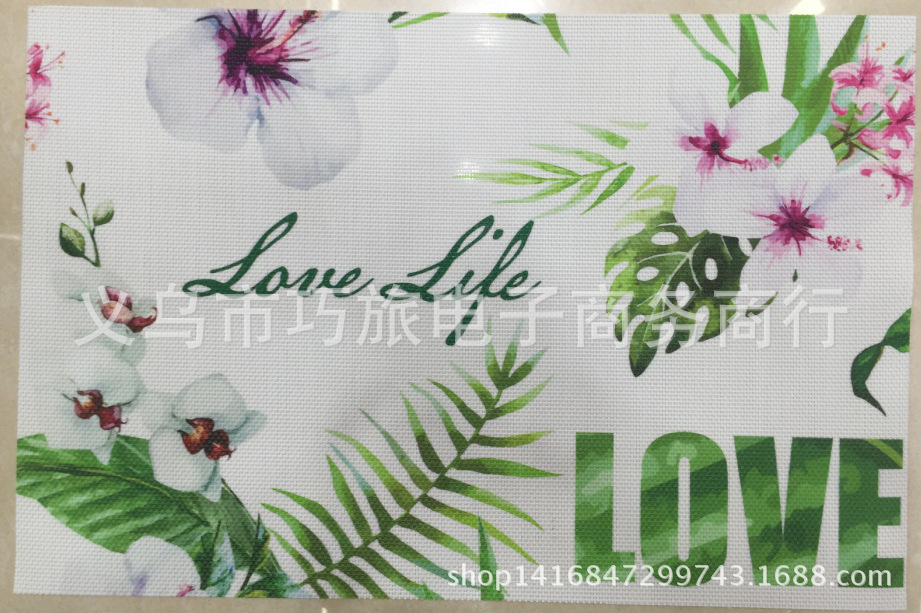 New Teslin rectangular placemats 30*45CM, printed, jacquard, single placemat factory direct sales Application Scenario
