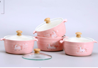 日式陶瓷面碗套装家用骨瓷大面碗便当盒带盖泡面汤面碗饭碗