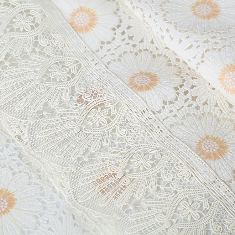 National trend factory direct sales of fashionable PVC lace foam tablecloths. Professional customization of cold-proof square tablecloths Specification image
