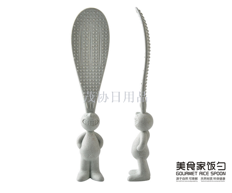 Rice spoons, creative kitchenware, export gifts, Nordic tableware, wheat fiber Specification image