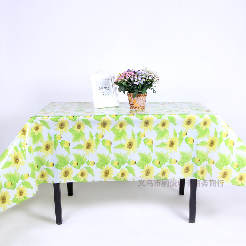 Fashion PVC transparent printed tablecloth professional custom cold square tablecloth tablecloth manufacturers direct thumbnail
