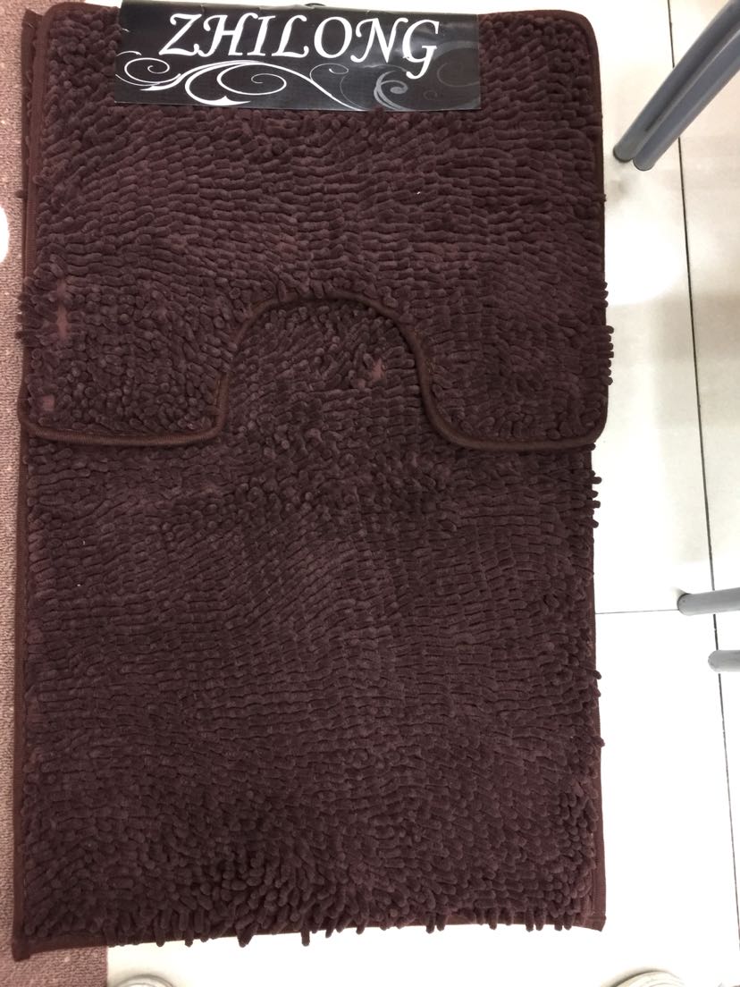 雪尼尔卫浴吸水地垫浴室卫生间长毛两件套脚踏防滑垫脚垫门垫