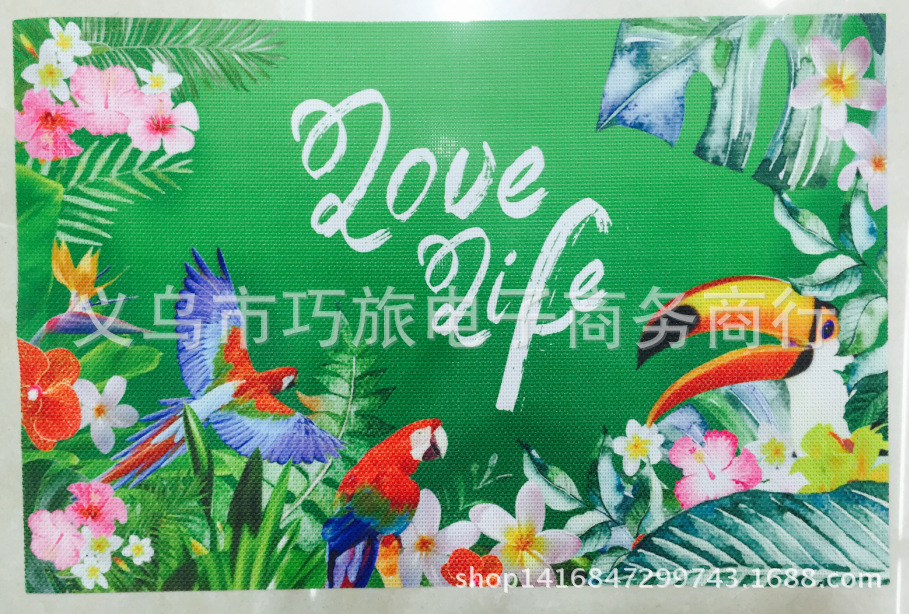 New Teslin rectangular placemats 30*45CM, printed, jacquard, single placemat factory direct sales details Picture