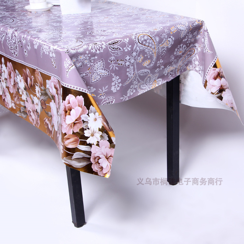 Fashion Pvc Printed Tablecloth Professional Custom Cold Square Tablecloth Manufacturers Direct Sales details Picture