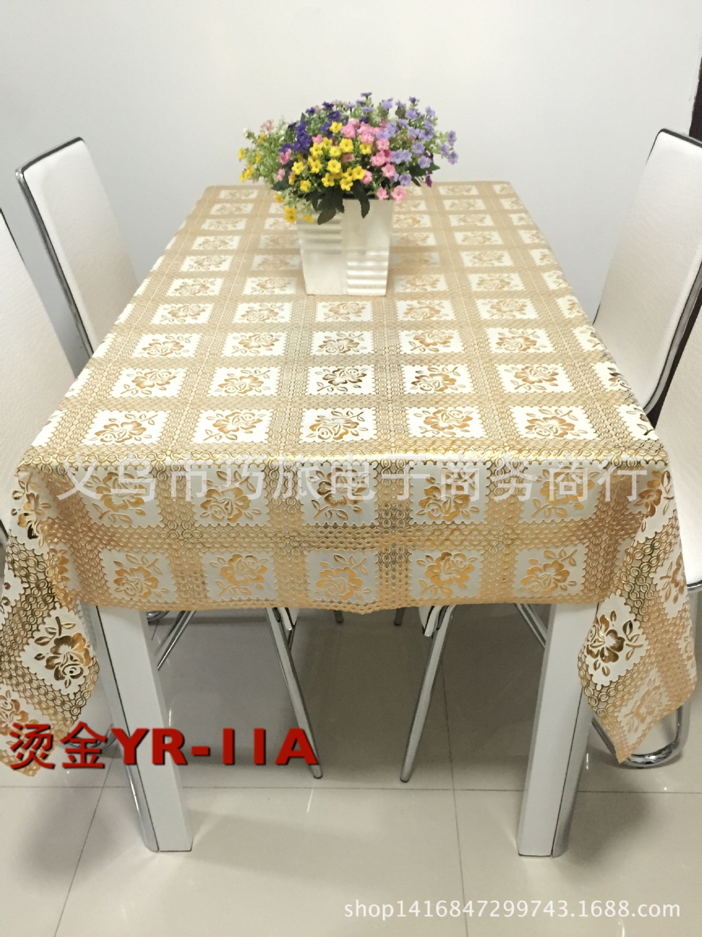 Factory direct sales of PVC gilded tablecloths, customized professional gilded tablecloths details Picture
