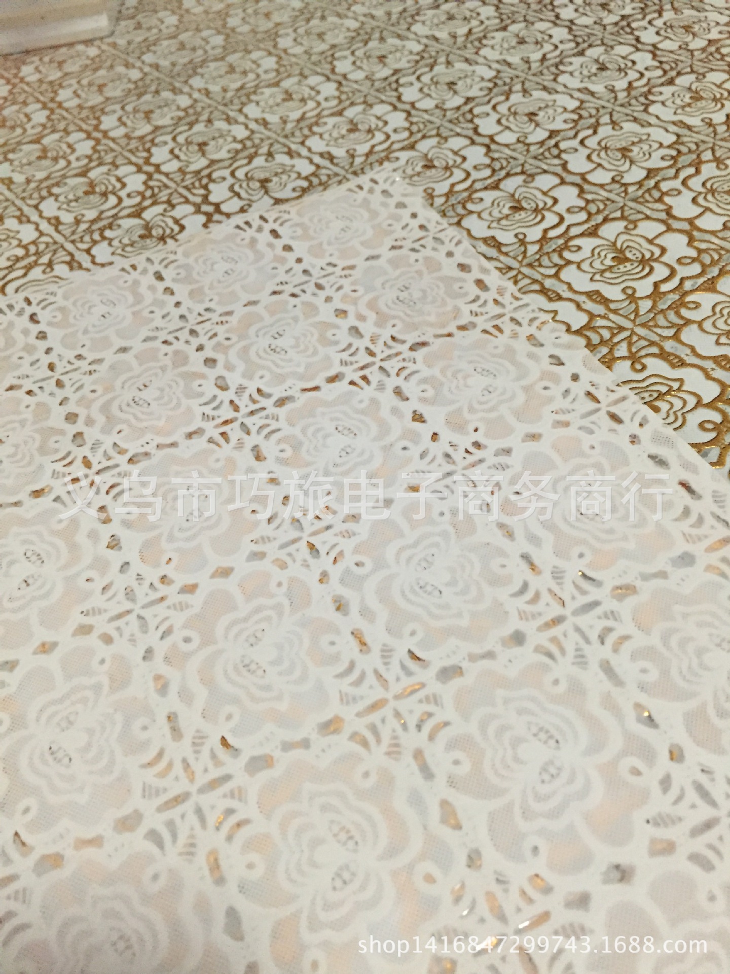 Factory direct sales of PVC gilded tablecloths, customized professional gilded tablecloths Specification image